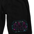 thumbnail image 2 of M3GAN Character Logo Adult Black Sleep Pajama Shorts -XXL, 2 of 4