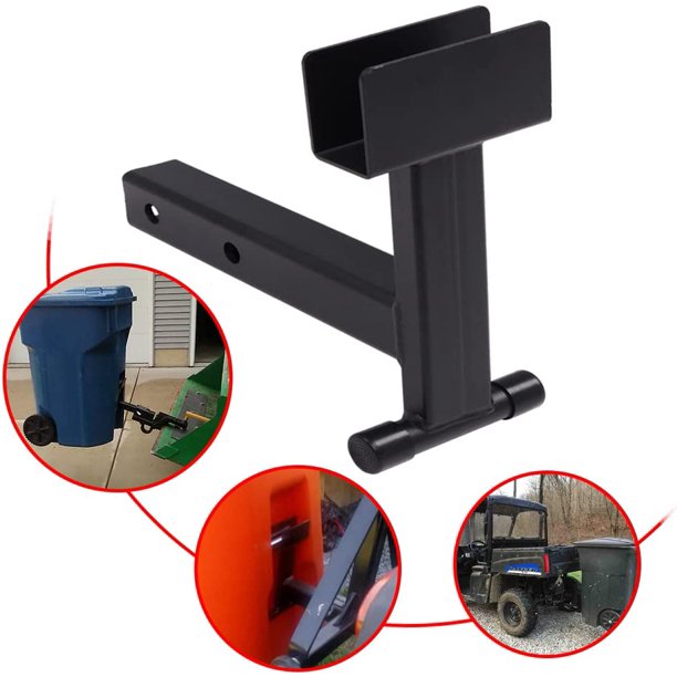 NIXFACE 2" Trash Can Hauler Grabber Hitch Reciever for Lawn Mower