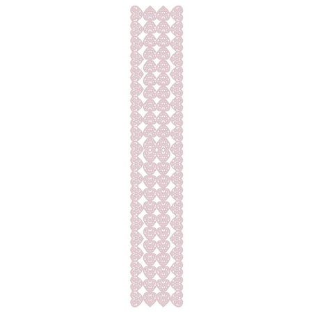

HOMEMAXS Elegant Valentine s Day Lace Table Runner Red Heart Shape Pattern Design Tablecloth Table Flag Table Cover (183x35cm)
