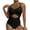 22Black, variant on Hicidod One Piece Swimsuits for Womens Tummy Control Push Up Bathing Suits V Neck Cutout Modest Backless Beach Swim Suit