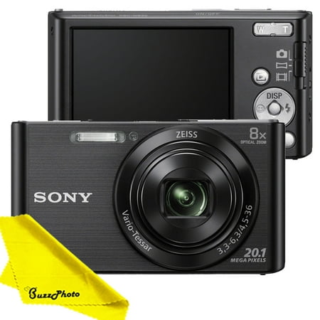 Sony DSC-W830 Digital Camera (Black) with FREE Buzz-Photo Cleaning