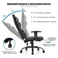 thumbnail image 4 of Costway Gaming Chair Racing High Back Office Chair w/ Footrest Black, 4 of 10