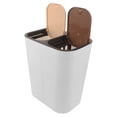 thumbnail image 4 of GETAJGHSD Multi Compartments Trash & Recycling Bin 1Pack White Plastic Waste Container For Home Use 13.17X11.87X8.25In, 4 of 8