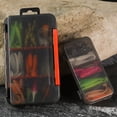 thumbnail image 5 of Juiluna 35pcs/75pcs Artificial Soft Baits Set, Fishing Lure Tackle Bait Kit with Fishing Tackle Box, Including Jigs Hooks Soft Worm Baits Suitable for Saltwater Freshwater, 5 of 7