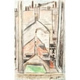 thumbnail image 2 of John Christensen 17x24 Gold Ornate Framed and Double Matted Museum Art Print Titled - Views from My Kitchen Window (1935), 2 of 4