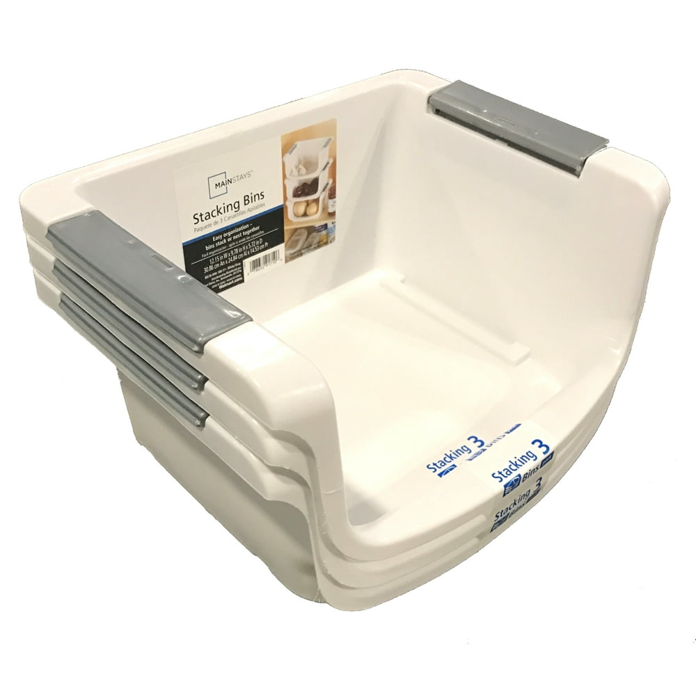 walmart stackable bins your zone