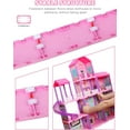 thumbnail image 6 of Hot Bee 36 inch Dollhouse Playset Girl Toys, 11 Rooms with Doll Toy Figures Toddler Playhouse Christmas Birthday Gifts for 3 4 5 6 7 Year Old Girls, 6 of 12