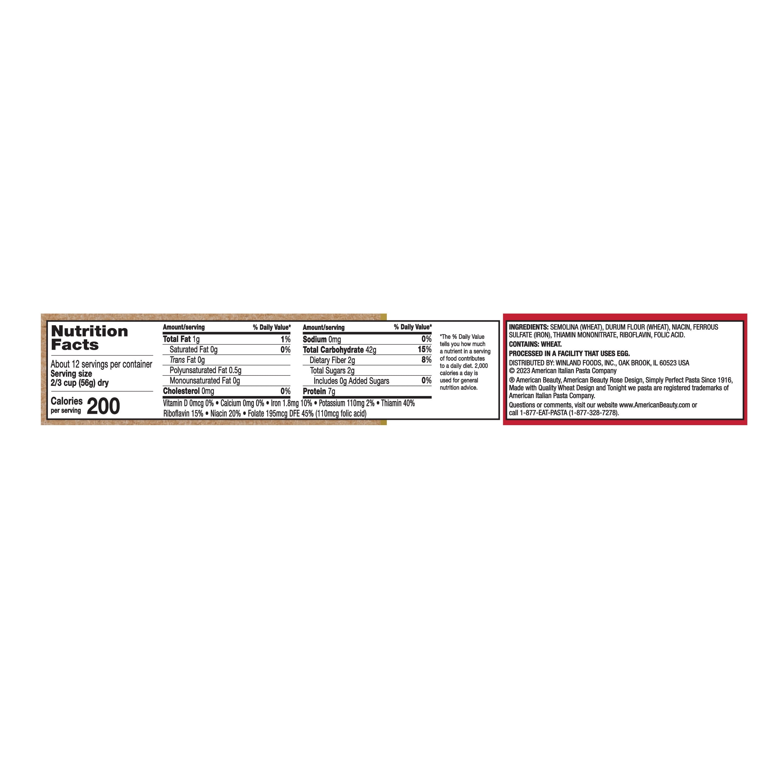 (3 pack) American Beauty 24 oz Large Elbow Pasta