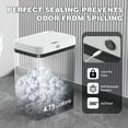 thumbnail image 3 of CshidWorld Automatic Bathroom Trash Can with Lid, 3.95 Gallon Touchless Trash Bin, Smart Plastic Slim Garbage Can Small White Wastebasket for Bedroom, Bathroom, Office, Living Room, Toilet, RV, 3 of 7
