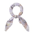 thumbnail image 1 of Bufandas de gasa para mujer - 27.6 X27.6 - Pañuelo cuadrado con estampado floral Pañuelo para el cuello Pañuelo para el cuello Púrpura pálido 70x70cm/27.6x27.6 inches(LxW), 1 of 5
