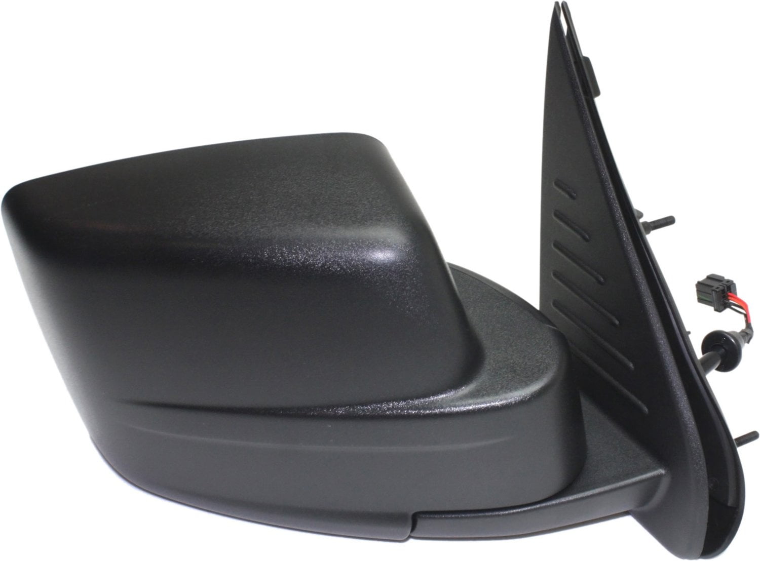 Mirror Compatible With 2008-2012 Jeep Liberty Right Passenger Side Heated Textured Black Kool-Vue