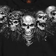 thumbnail image 2 of Hot Leathers GMS2423 Men’s ‘Five Skulls’ Long Sleeve Black T-Shirt 3X-Large, 2 of 2