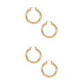 thumbnail image 1 of Minnieouse diámetro 6 cm aros circulares pendientes de declaración lisos únicos personalidad de la moda joyería de las mujeres accesorio de Oro/30mm 2piezas, 1 of 6