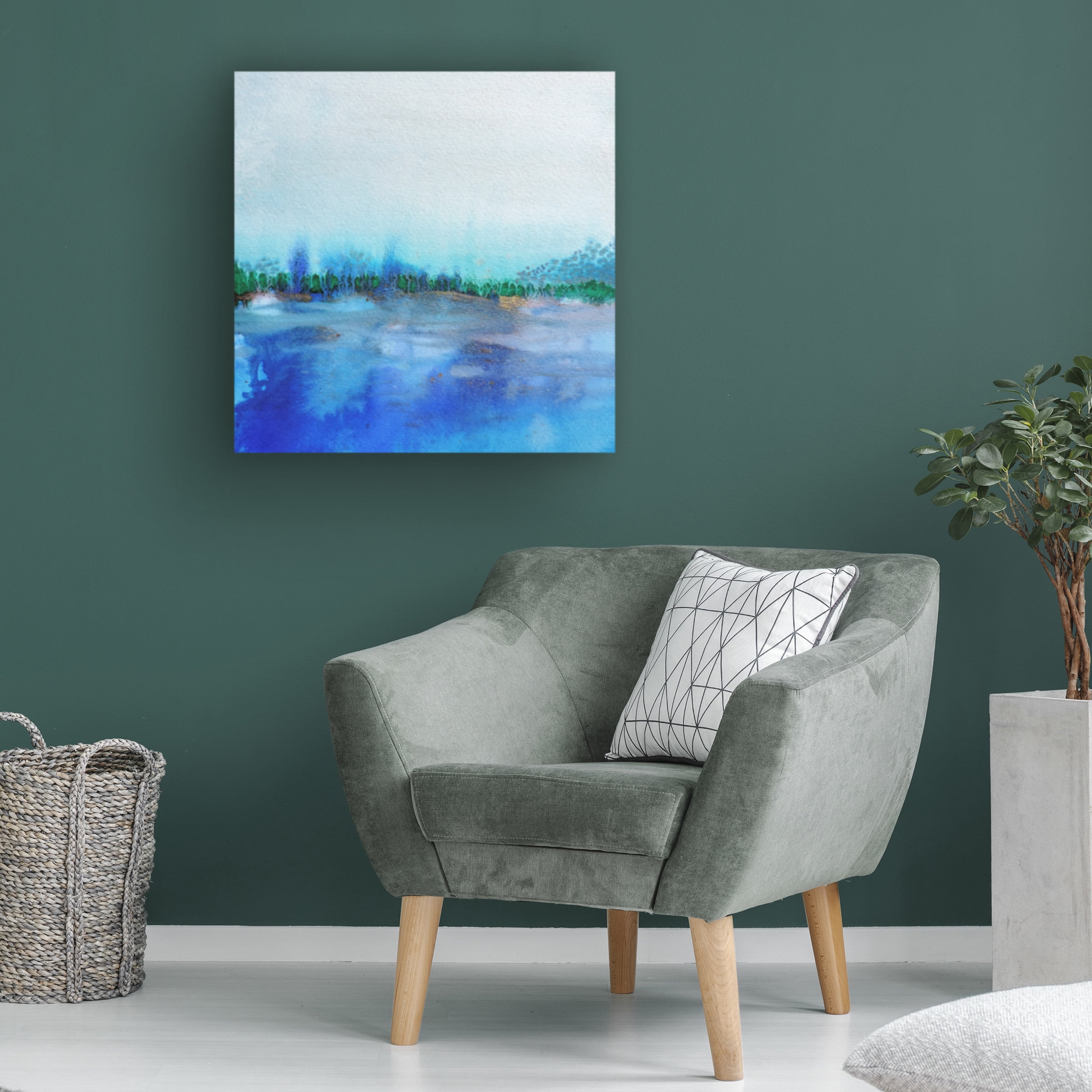 Sylvie Demers 'Eau 1' Canvas Art