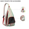 thumbnail image 3 of Abstract Art Sling Backpack - Modern Gallery Style Print Crossbody Bag, Fashionable for Work & School, 3 of 4
