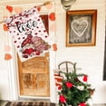 thumbnail image 6 of Valentine Flags for Outdoors 28 X 40 Double Sided - Large Happy Valentine''s Day House Flags Plaid Burlap Farmhouse Welcome Decorative Flags For Porch Decor Outside Decoration Gnome, 6 of 6