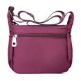 thumbnail image 4 of Women Multi Pockets Crossbody Bag Waterproof Nylon Single Shoulder Bag Travel Purses Handbags,Light Purple, 4 of 6