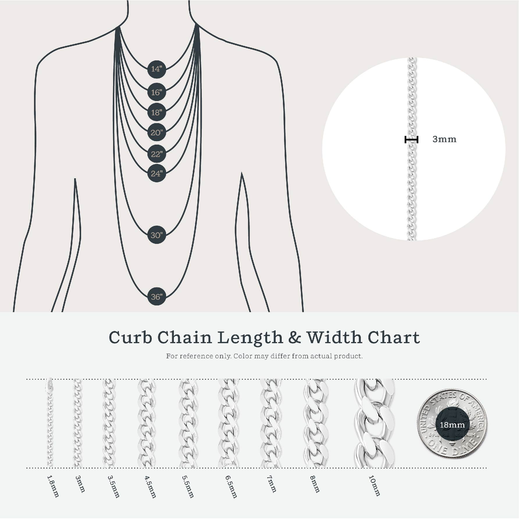 Kezef Rose Gold Chain Anklet for Men & Women – 3mm Cuban Link, Rose Gold-Plated Sterling Silver, Italian Made, Hypoallergenic, Tarnish Resistant, 11 Inch