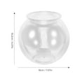 thumbnail image 2 of HIAKDOFT Goldfish Bowl Plastic Small Fish Tank Transparent for Garden 1Pack, 2 of 8