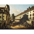 thumbnail image 2 of Canaletto 14x11 Gold Ornate Wood Frame and Double Matted Museum Art Print Titled - Vienna, Dominican Church, 2 of 4