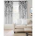 thumbnail image 2 of Eucalyptus Grey Blackout Curtains 63 Inches Long for Bedroom, Farmhouse Leaves Summer Spring Leaf Thermal Insulated Room Darkening Black Out Window Curtain Panels Grommet Drapes for Living Room, 2 of 8