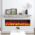 thumbnail image 3 of 48" Fireplace Mantel Mirrored Floating Shelf with Faux Diamond Inlay Accent Shelf for Wall Decor, 3 of 4