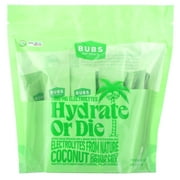 Bubs Naturals Hydrate or Die: Premium Hydration & Electrolyte Powder, All-Natural, Keto-Friendly, Gluten-Free, No Sugar Added, Boosts Energy, Enhances Recovery, Coconut, 18 Servings