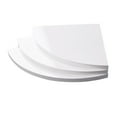 thumbnail image 1 of SHISUYAN 3PCS/Set Round End Hanging Wall Mount Floating Shelves Corner Bookshelf Display Racks Decoration for Bedroom Office Home (3 Boards for S, Size), 1 of 9