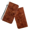 thumbnail image 6 of Dteck for iPhone 14 Pro Wallet Case,Premium PU Leather Embossed Pattern Folio Flip Case with Card Holders Wrist Strap Kickstand,Folio Purse Cover for iPhone 14 Pro,Brown Lily, 6 of 6