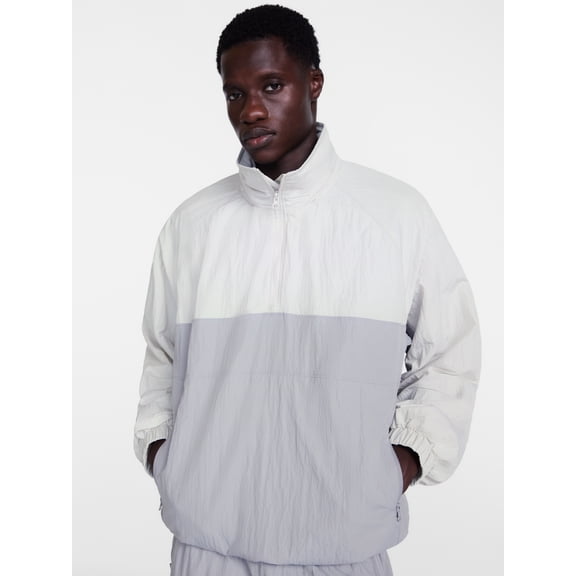 Avia Men's Oversized Fit Colorblocked Half Zip Track Jacket, Sizes XS-3XL