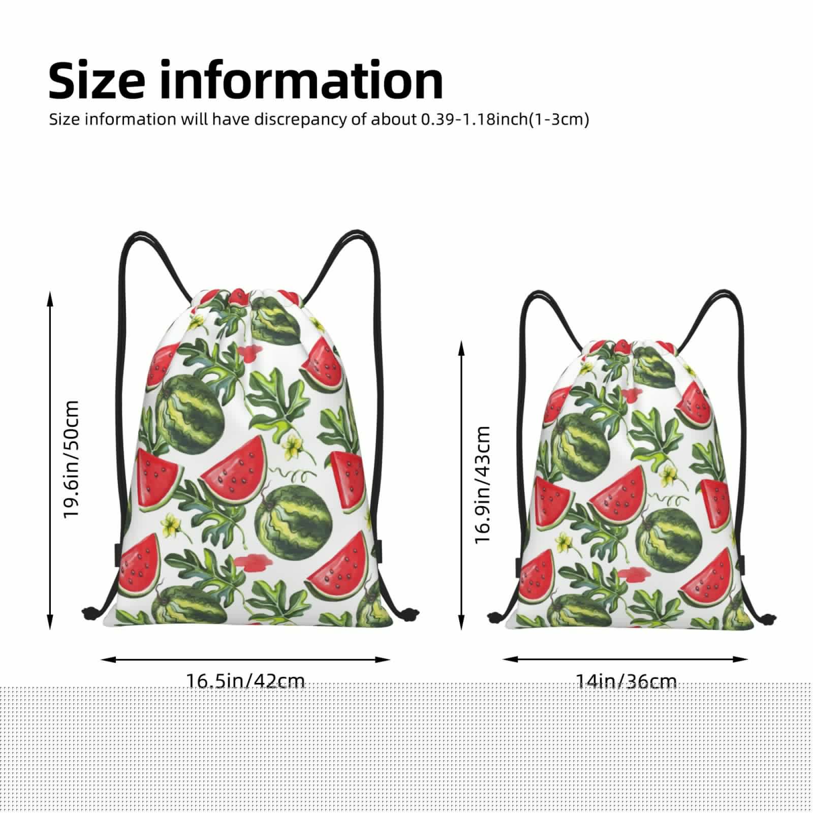 thumbnail image 4 of Bingfone Watermelons Drawstrings Backpacks Bags For Men Women Gym Drawstrings Bag, 4 of 9