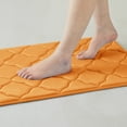 thumbnail image 4 of 1 Piece Geometric Design Solid Color Memory Foam Rug Set Non-Slip PVC Backing, 4 of 5