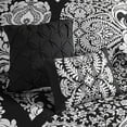 thumbnail image 4 of Madison Park Vienna Bedding 6 - Piece Full/Queen Lightweight Duvet Cover 100 Cotton Bedroom Decor - Black, 4 of 9