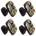 thumbnail image 2 of 4 Pcs Square Cabinet Handle Drawer Pulls Sunflower Butterfly Knobs with Screws Furniture Office Cabinet Knob Decoration, 2 of 7