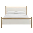 thumbnail image 6 of Ginny Full Size Platform Bed Frame in Light Oak Heathered Ivory, 6 of 10
