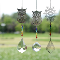 thumbnail image 5 of Adorno de ventana de búho con cuentas de colores de cristal, paquete de 2 Navidades, boda, decoraciones de ventana, 5 of 5