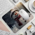 thumbnail image 2 of Snowman Square Gaming Mouse Pad Desk Mat, 8.3x9.8 Inch, Non-Slip Rubber Bottom, Printed, Suitable for Office and Gaming, 2 of 6