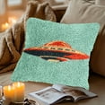 thumbnail image 6 of Latch Hook Kits Pillow Ufo Stamped Pillowcase Handamade Crochet Yarn Hook and Latch Emboridery Throw Pillow cover for Home Sofa Decor 17x17inch(1), 6 of 8