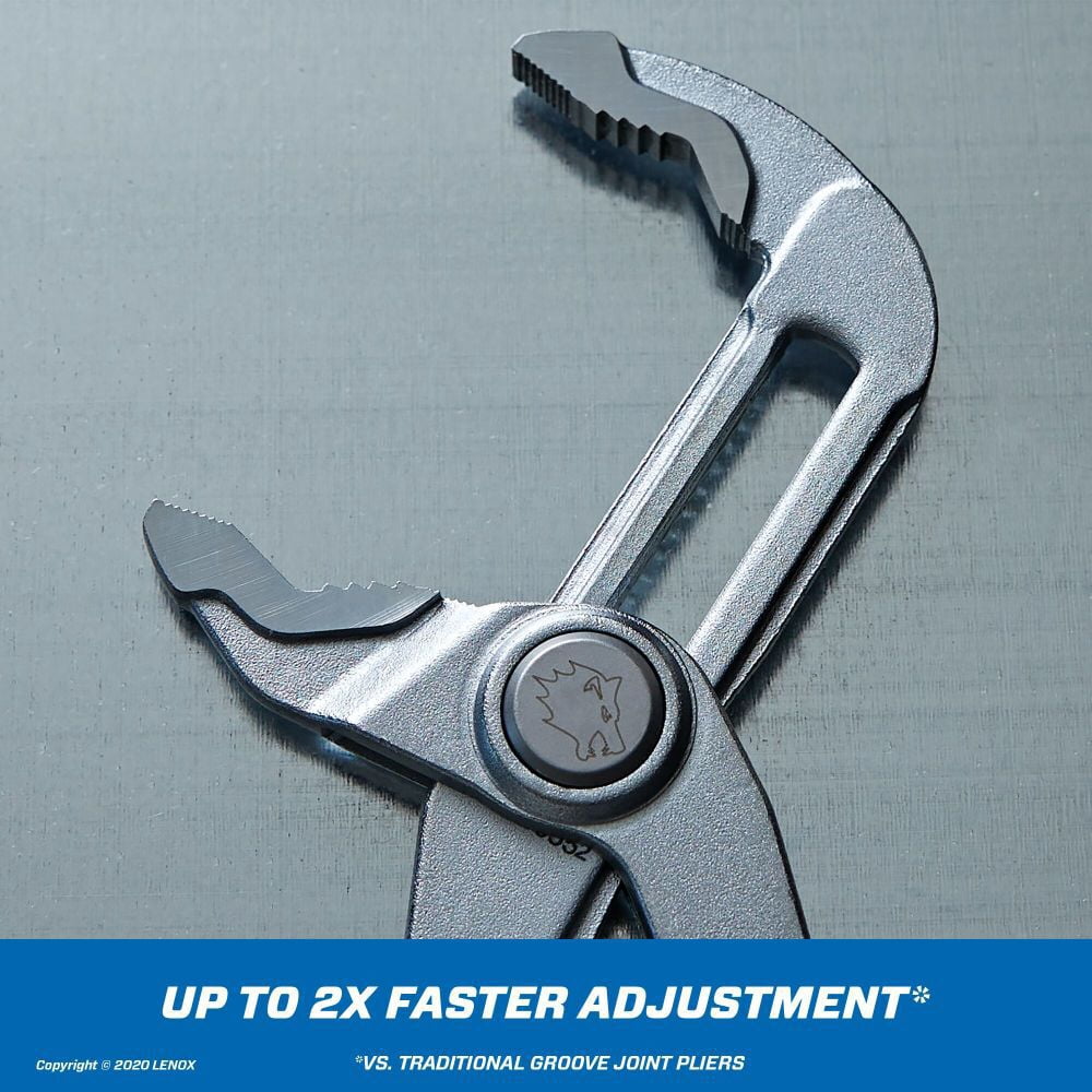 LENOX TOOLS LXHT90552 Quick-Adjust 12" Ratcheting V-Jaw Pliers