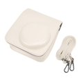 thumbnail image 1 of PU Leather Case Bag with Adjustable Shoulder Strap for Instax Mini 11/9/8 Protection White, 1 of 5