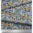 thumbnail image 3 of Soimoi Poly Georgette Fabric Tiles Moroccan Printed Fabric 1 Yard 52 Inch Wide, 3 of 3