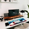 thumbnail image 6 of Japanese Style Waves Large Gaming Mouse Pad - Desk Mat with Seamed Edges, Waterproof, Non-Slip Rubber Base, Ideal for Keyboard, Computer Mat, Big XL Mousepad, 31.5x11.8 Inch, 6 of 6