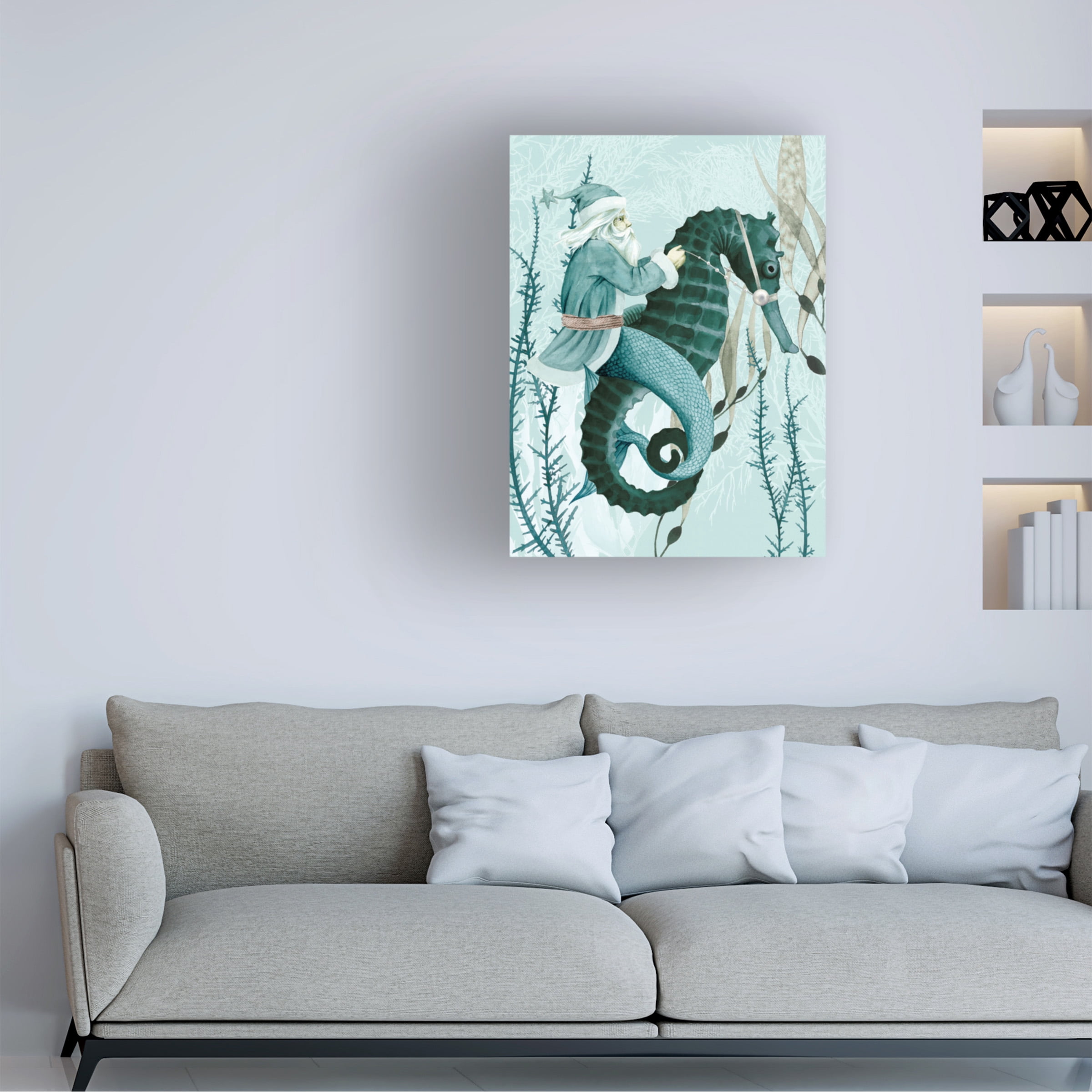 Grace Popp 'The Sea Santa I' Canvas Art