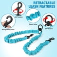 thumbnail image 2 of Jewyow Double Dog Leash,  360° Swivel Tangle Free Bungee Walking Training for Large Medium Dogs, Reflective Dog Leash for 2 Dogs, Blue, 2 of 7