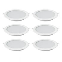 6PCS 12W LED Downlight Recessed Round Ceiling Spotlight for Indoor Bedroom Home Decorative Lighting Neutral Light