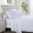 thumbnail image 2 of JML Full Bed Sheet Set 6 Piece, Brushed Microfiber Sheet Set With 14" Deep Pockets,White, 2 of 5