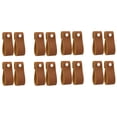 thumbnail image 1 of Tiradores de Cuero para Cajones, 16 Perillas de Cuero para Tocador, Manijas de Cuero Puro Hechas Una Mano para Puertas Y Cajones de Gabinetes (Marrón), 1 of 5