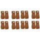thumbnail image 1 of Tiradores de Cuero para Cajones, 16 Perillas de Cuero para Tocador, Manijas de Cuero Puro Hechas Una Mano para Puertas Y Cajones de Gabinetes (Marrón), 1 of 6