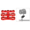 thumbnail image 3 of 1" inch Ball Clamp for Underwater Diving System System Photography Diving Camera Weight: 110g Size: 70x42mm/ 2.76 x 1.77 inch - red, 3 of 8