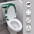 thumbnail image 3 of HELLHERO Marble Stylish Gifts Toilet Seat Covers Stretch Elastic Fabric, Universal, Fits All Toilet Shapes 17x21 Inches, 3 of 8